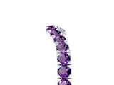 White gold Curved Pavé Round Amethyst Wedding Band with Shared Prong Setting_11
