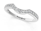 White gold Curved Pavé Round Diamond Contour Band_2