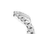 White gold Curved Pavé Round Diamond Eternity Band with Shared Prong Setting_14