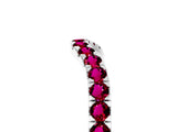 White gold Curved Pavé Round Garnet Wedding Band with Shared Prong Setting_11