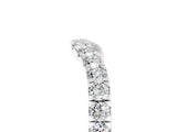 White gold Curved Pavé Round Moissanite Wedding Band with Shared Prong Setting_11