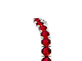 White gold Curved Pavé Round Ruby Wedding Band with Shared Prong Setting_11