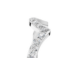 White gold Curved Pave Round Diamond Contour Band with Shared Prong Setting_11