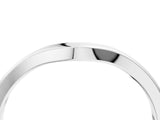 White gold Curved Plain Band_74