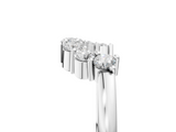 White gold Curved Round Diamond Pave Band with Prong Setting_17