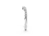 White gold Curved Round Diamond Wedding Band with Pavé Setting and Shared Prong_14