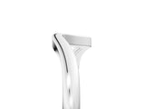 White gold Curved Solitaire Band with Round Stone Setting_51