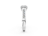 White gold Cushion Brilliant Channel-Set Solitaire Ring with Four-Prong Setting_38