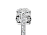 White gold Cushion Cut Cathedral Pave Diamond Engagement Ring with Six-Prong Setting_37