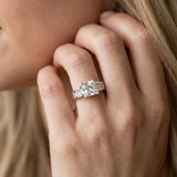 White gold Cushion Cut Channel Set Solitaire Ring with Four-Prong Setting_20
