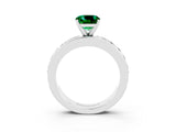 White gold Cushion Cut Cut Channel Set Diamond Engagement Ring with Four-Prong Setting_3