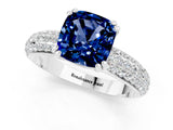 White gold Cushion Cut Cut Diamond Milgrain Marquise Band with Prong Setting_1