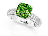 White gold Cushion Cut Cut Diamond Milgrain Marquise Band with Prong Setting_1