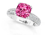 White gold Cushion Cut Cut Diamond Milgrain Marquise Band with Prong Setting_1