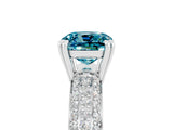 White gold Cushion Cut Cut Diamond Milgrain Marquise Band with Prong Setting_5