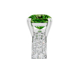 White gold Cushion Cut Cut Diamond Milgrain Marquise Band with Prong Setting_5