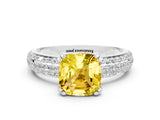 White gold Cushion Cut Cut Diamond Milgrain Marquise Band with Prong Setting