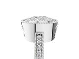 White gold Cushion Cut Cut Halo Pavé Diamond Ring_18