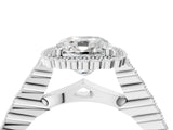 White gold Cushion Cut Cut Halo Pavé Solitaire Ring with Milgrain Band_11