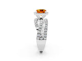 White gold Cushion Cut Cut Halo Split Shank Prong Setting Ring_14
