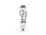 White gold Cushion Cut Cut Halo Split Shank Prong Setting Ring_14