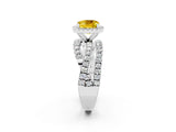 White gold Cushion Cut Cut Halo Split Shank Prong Setting Ring_14