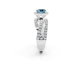 White gold Cushion Cut Cut Halo Split Shank Prong Setting Ring_14