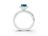 White gold Cushion Cut Cut Halo Split Shank Prong Setting Ring_15