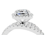 White gold Cushion Cut Cut Halo Split Shank Prong Setting Ring_16