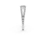 White gold Cushion Cut Cut Split Shank Pave Diamond Engagement Ring with Four-Prong Setting_2