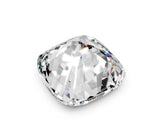 White gold Cushion Cut Diamond Cluster Pavé Band with Four-Prong Setting