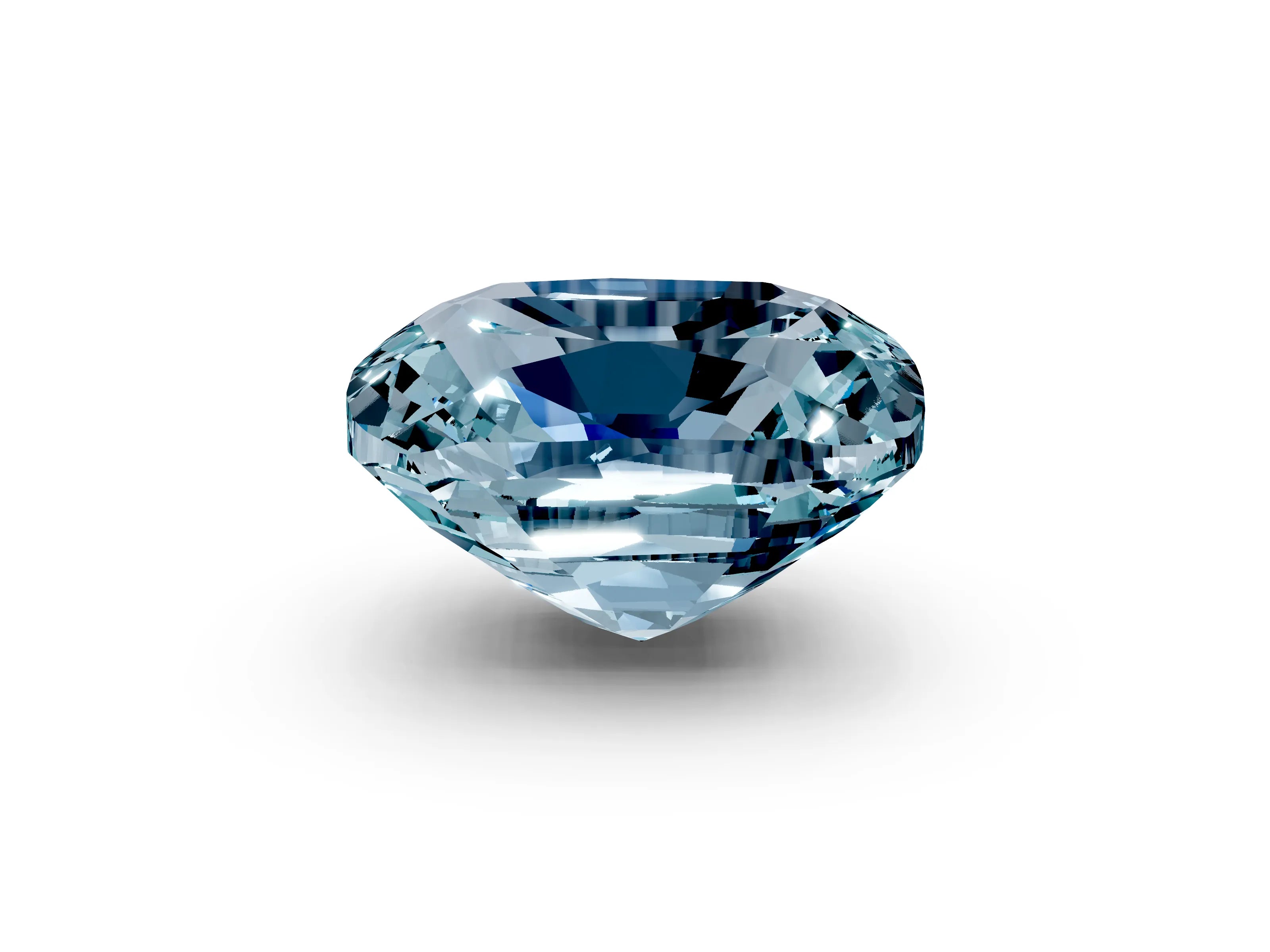 White gold Cushion Cut Diamond Cluster Pavé Band with Four-Prong Setting_2