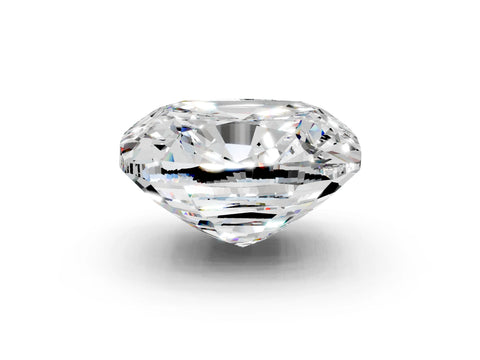 White gold Cushion Cut Diamond Cluster Pavé Band with Four-Prong Setting_3