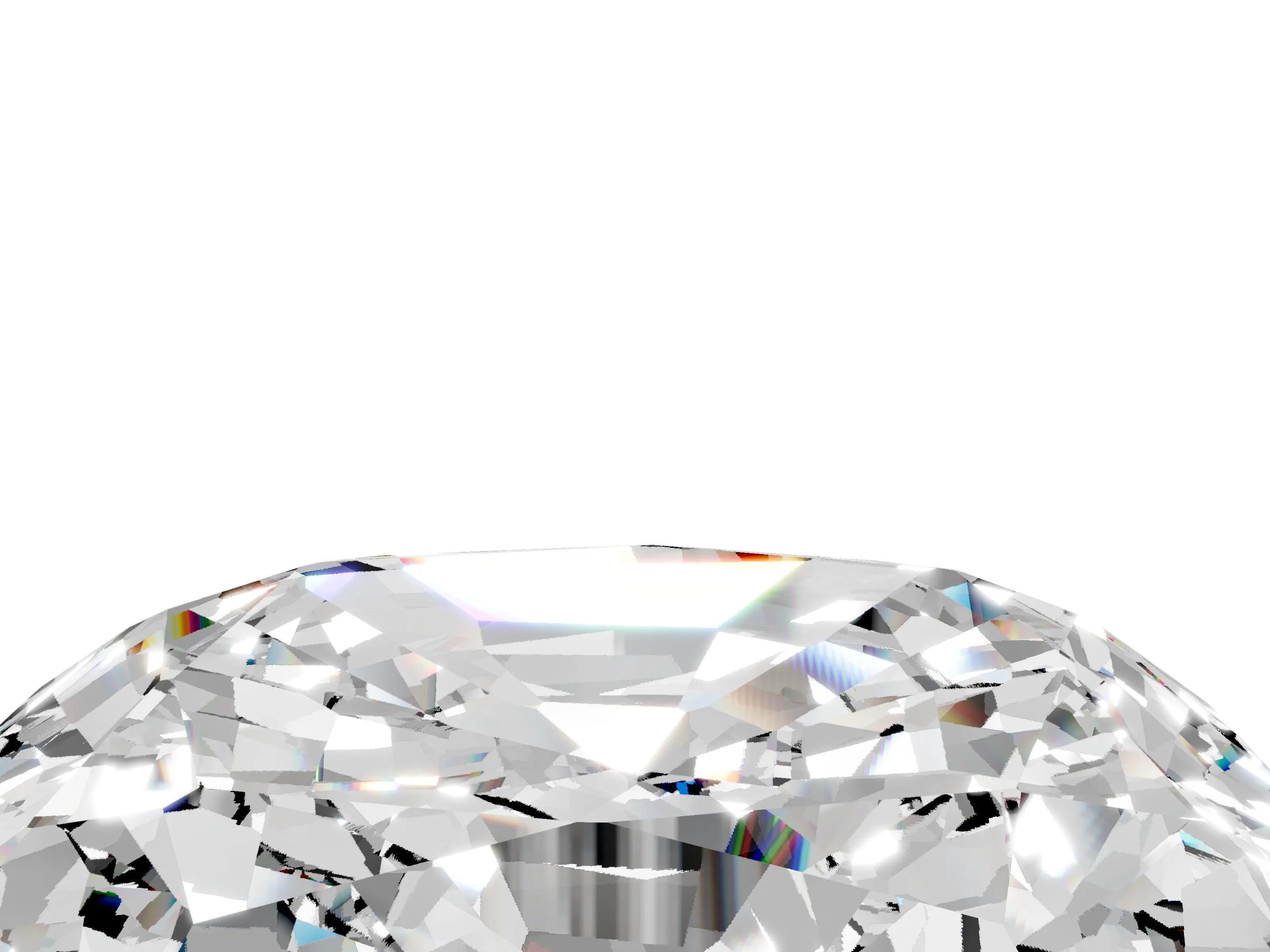 White gold Cushion Cut Diamond Cluster Pavé Band with Four-Prong Setting_4