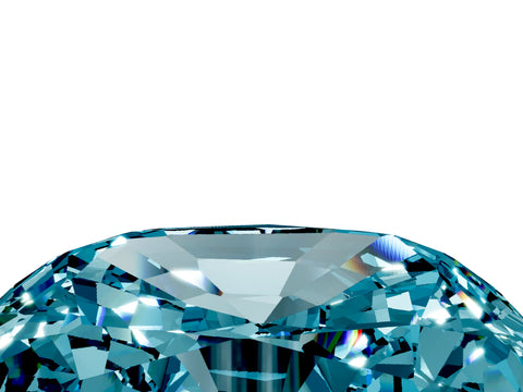 White gold Cushion Cut Diamond Cluster Pavé Band with Four-Prong Setting_4