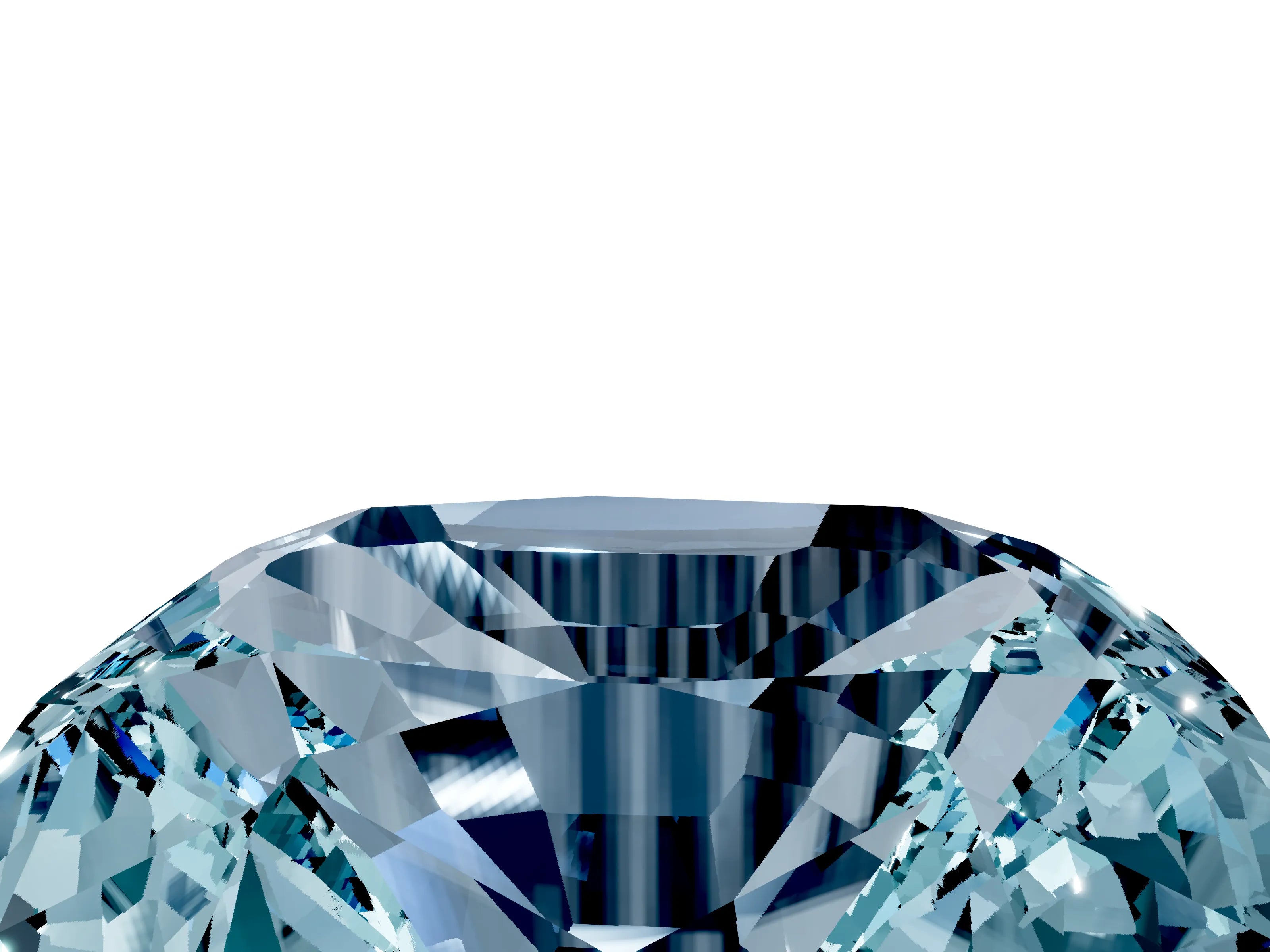 White gold Cushion Cut Diamond Cluster Pavé Band with Four-Prong Setting_5