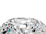 White gold Cushion Cut Diamond Cluster Pavé Band with Four-Prong Setting_5