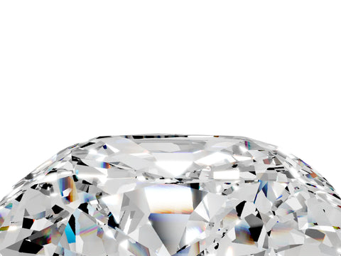 White gold Cushion Cut Diamond Cluster Pavé Band with Four-Prong Setting_5