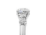 White gold Cushion Cut Diamond Five-Stone Prong Set White Gold Ring_55