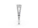 White gold Cushion Cut Diamond Split Shank Pavé Engagement Ring with Four-Prong Setting_78