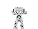 White gold Cushion Cut Halo Split Shank Pave Set Ring_73
