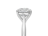 White gold Cushion Cut Solitaire Diamond Ring with Six-Prong Setting and Classic Band_19
