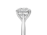 White gold Cushion Cut Solitaire Diamond Ring with Six-Prong Setting and Classic Band_27