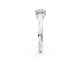 White gold Cushion Cut Solitaire Engagement Ring with Tapered Band and Four-Prong Setting_41