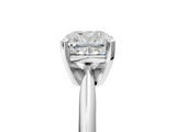 White gold Cushion Cut Solitaire Ring with Four-Prong Setting on a Classic Band_94