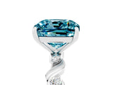 White gold Cushion Cut Solitaire Twisted Band with Prong Setting_11