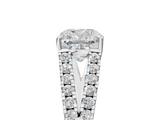 White gold Cushion Cut Split Shank Pave Diamond Engagement Ring with Four-Prong Setting_33