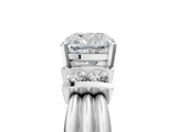 White gold Cushion Cut Three-Stone Channel Set Ring with Bar Prongs_67