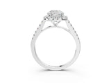 White gold Cushion Halo Pave Diamond Engagement Ring with Four-Prong Setting_36