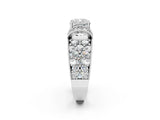 White gold Cushion Halo Pave Diamond Engagement Ring with Milgrain Detailing_51